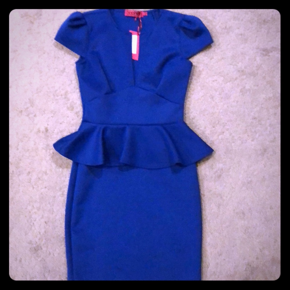 One piece blue dress